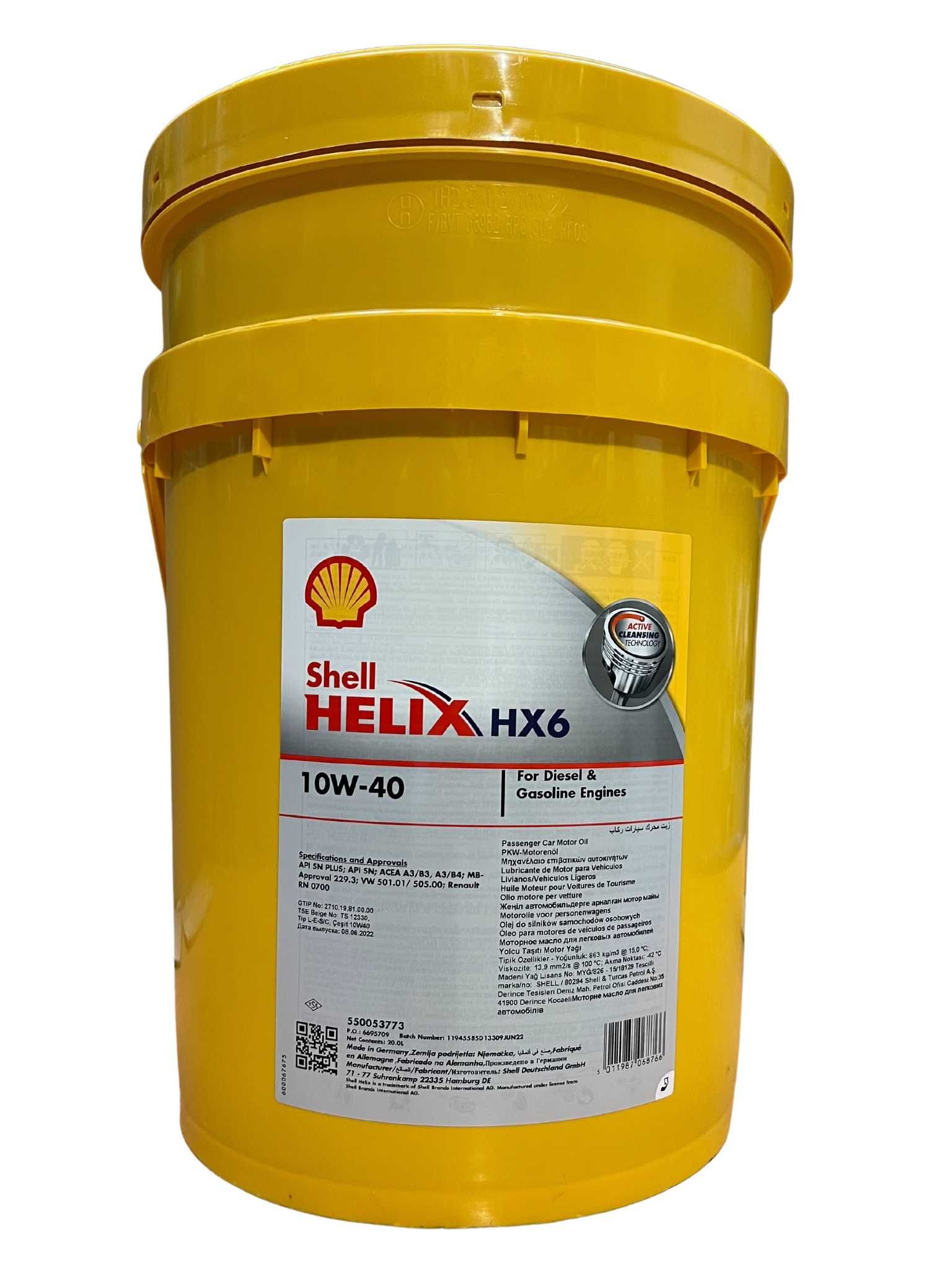 Shell Helix HX6 10W-40 20 Liter