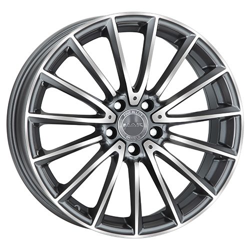 MAK KOMET gun metal mirror face 8.0Jx19 5x112 ET43