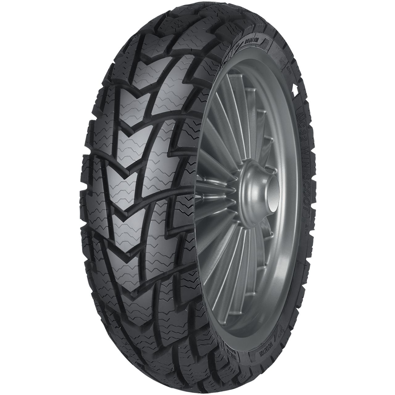 MITAS MC-32 WIN SCOOT 90/80 - 16 M/C TL/TT 52P FRONT/REAR M+S
