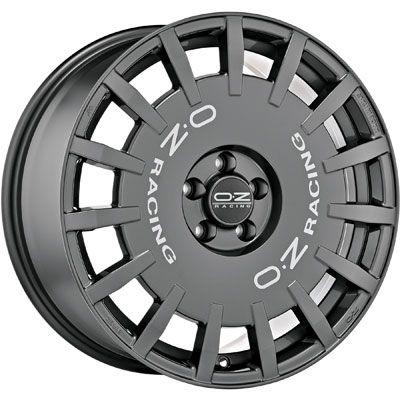 OZ RALLY RACING dark graphit + silver lettering 7.0Jx17 5x100 ET35