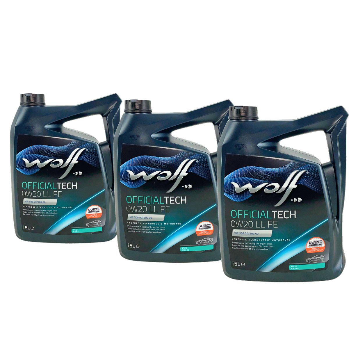 Wolf OfficialTech 0W-20 LL FE 3x5 Liter