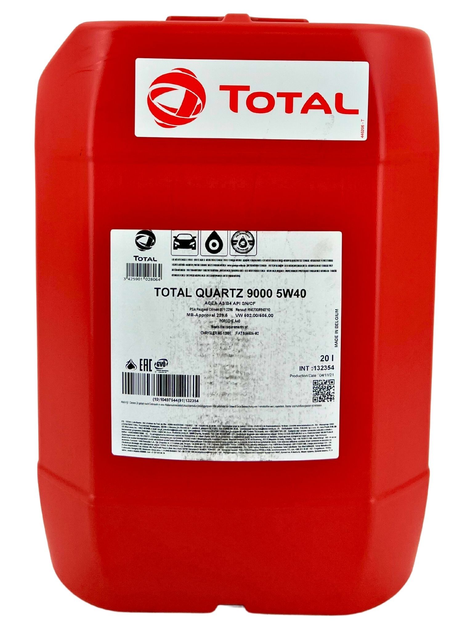 Total Quartz 9000 5W-40 20 Liter