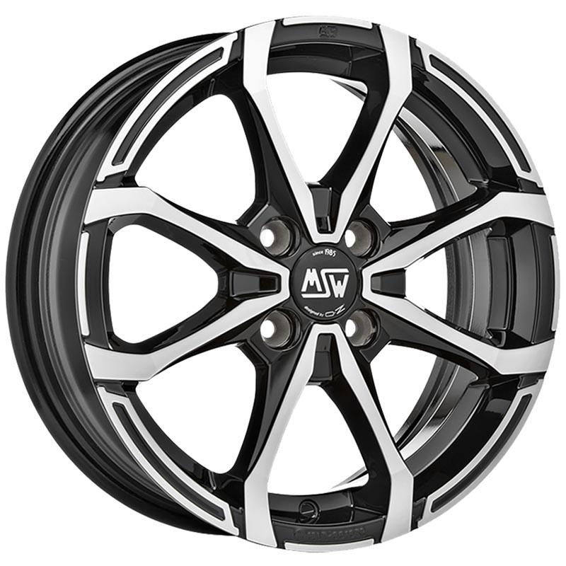 MSW Msw x4 Gloss black full polished 5.5x14 4x100 ET35