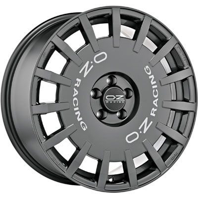 OZ RALLY RACING dark graphit + silver lettering 7.0Jx17 5x114.3 ET45