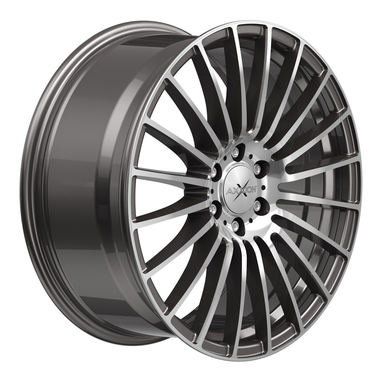 AXXION AX5 EXCESS Daytona Grau Hochglanzpoliert 8.5Jx19 5x112 ET45