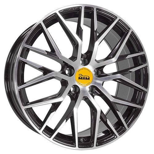 MAM WHEELS MAM RS4 black front polished 7.0Jx16 5x120 ET35