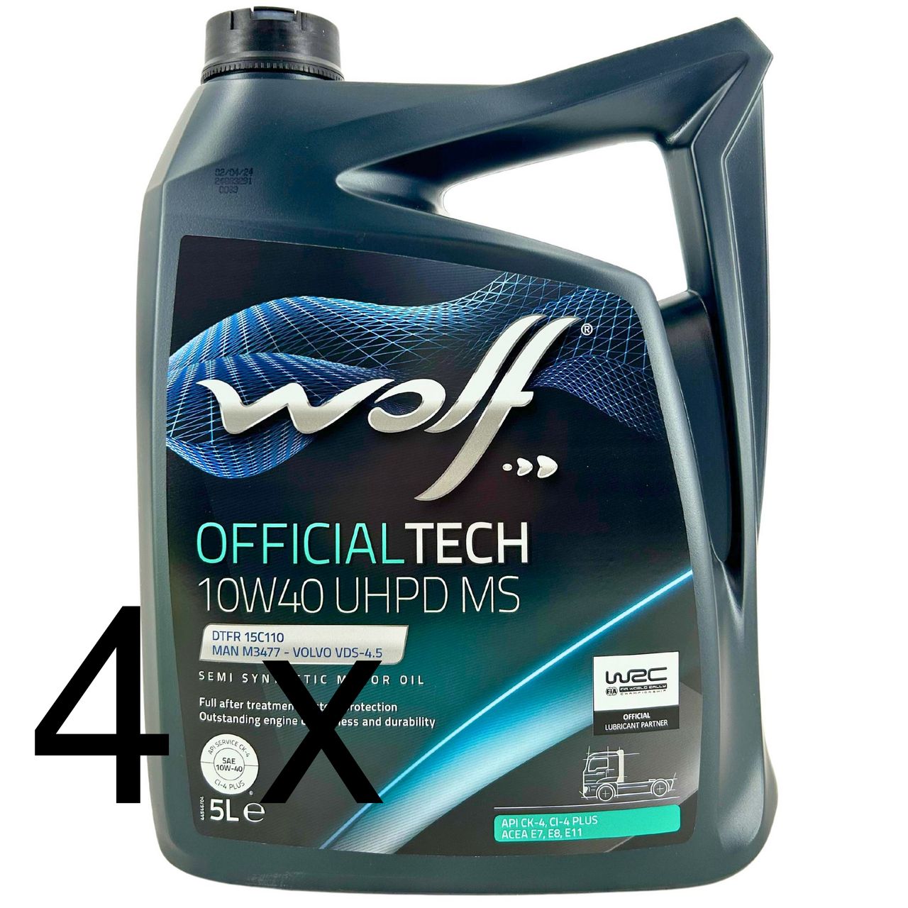 Wolf OfficialTech 10W-40 UHPD MS 4x5 Liter