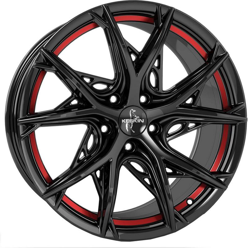 KESKIN WHEELS KT24C THUNDER black painted red inside 8.5Jx19 5x120 ET35