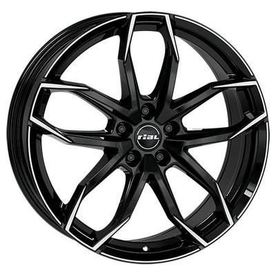 RIAL LUCCA 5-LOCH diamantschwarz frontpoliert 8.0Jx20 5x114.3 ET36