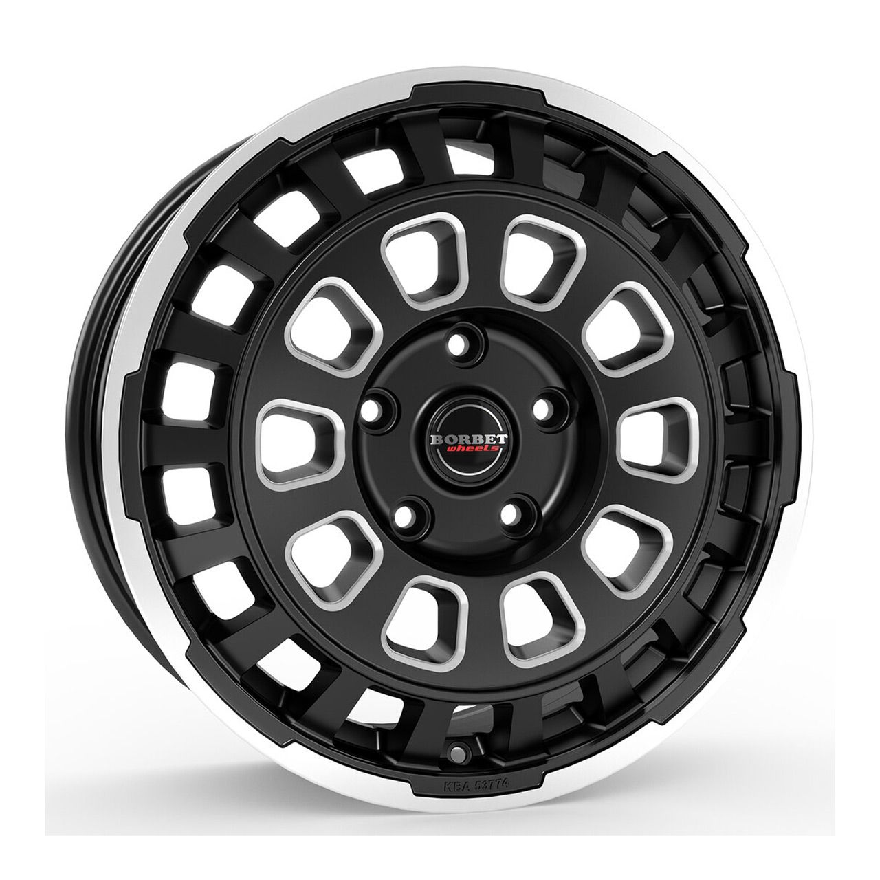 BORBET DESIGN CW7 black rim window polished matt 7.5Jx18 5x120 ET53