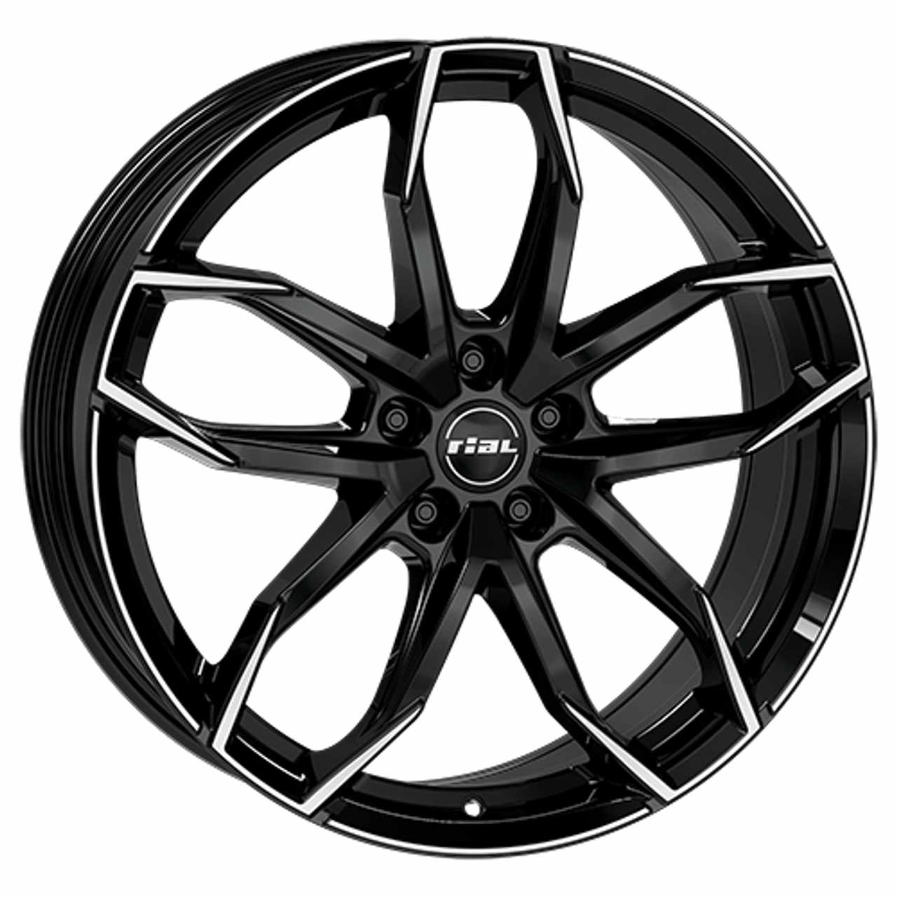 RIAL LUCCA 5-LOCH diamantschwarz frontpoliert 8.0Jx18 5x112 ET45