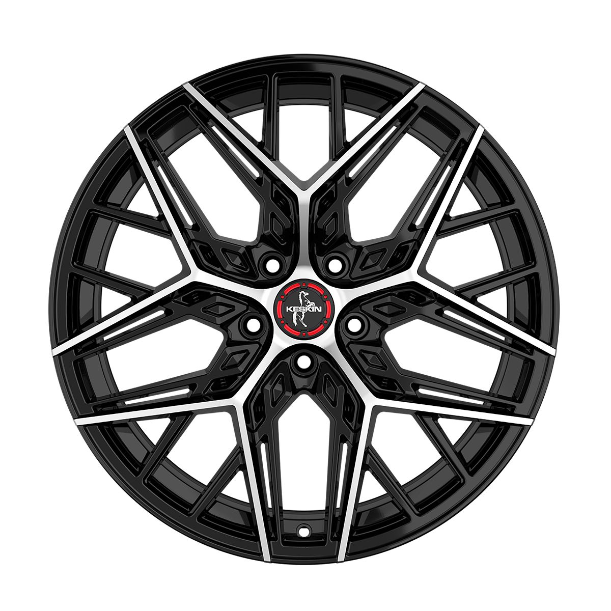 KESKIN WHEELS KT25 PEARL black front polished 8.5Jx20 5x108 ET40