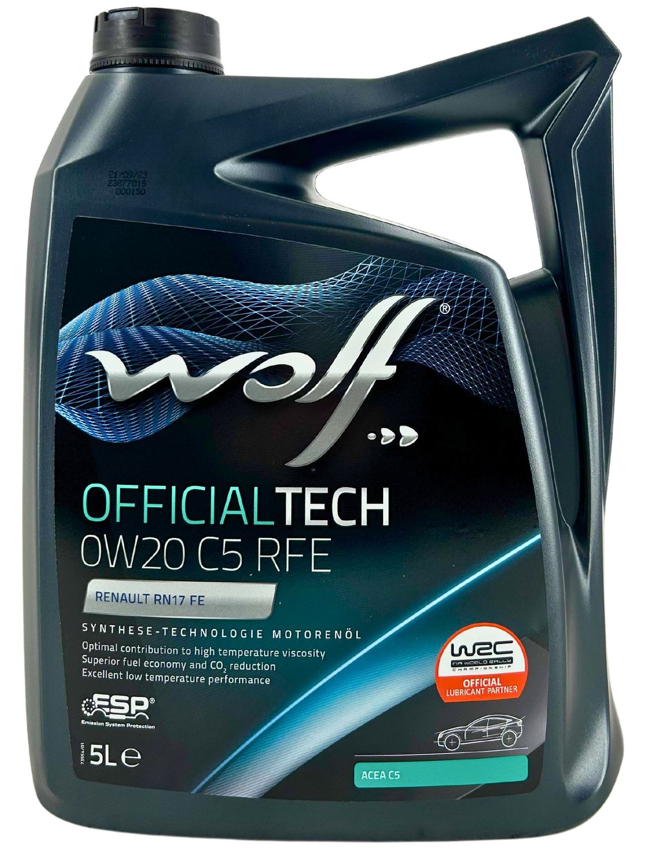 Wolf OfficialTech 0W-20 C5 RFE 5 Liter