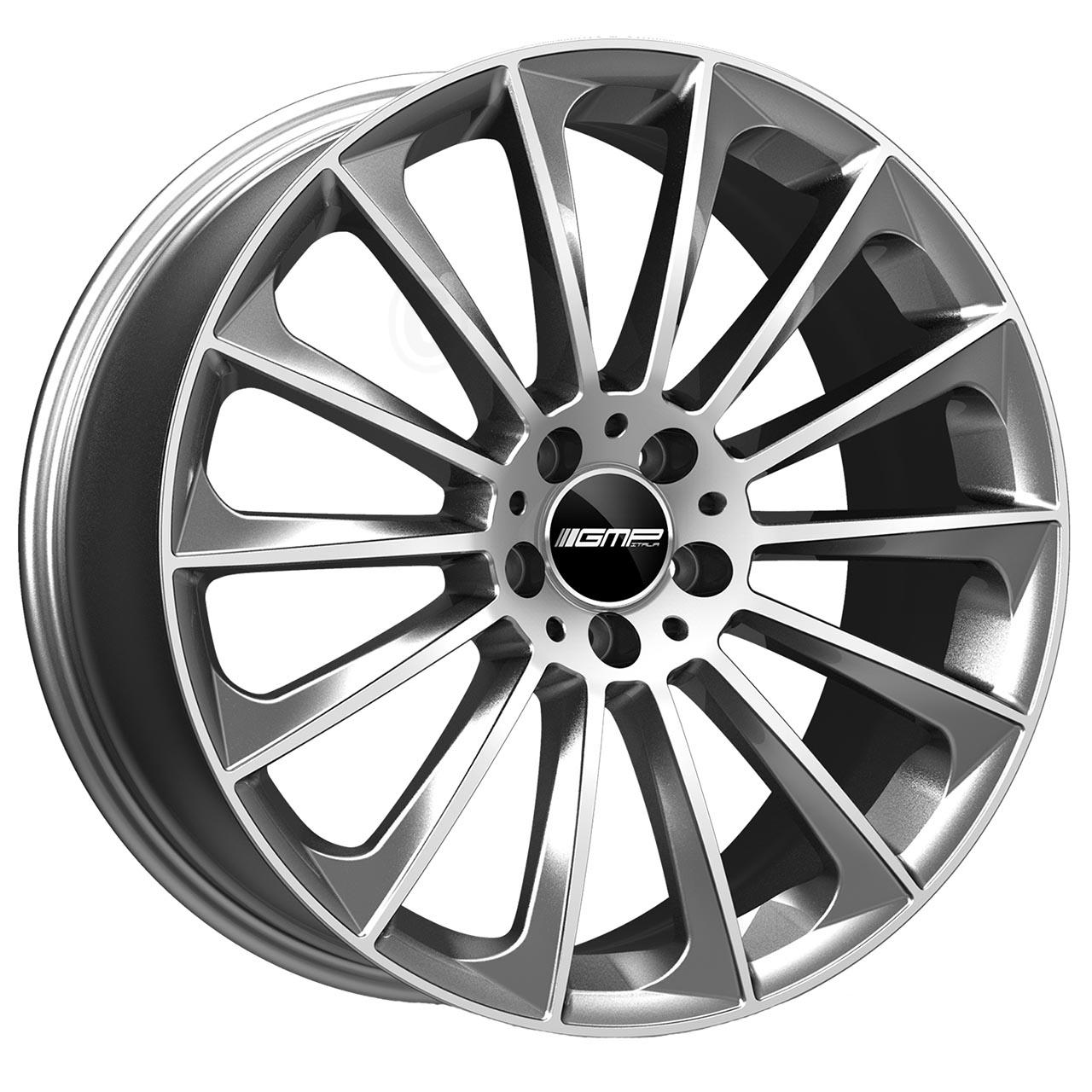 GMP STELLAR anthrazit diamantgeschliffen 10.0Jx22 5x112 ET50