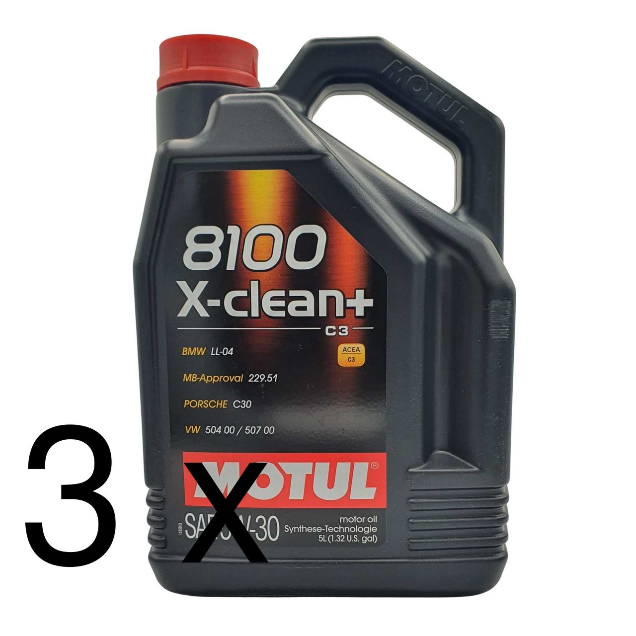 Motul 8100 X-clean+ 5W-30 3x5 Liter