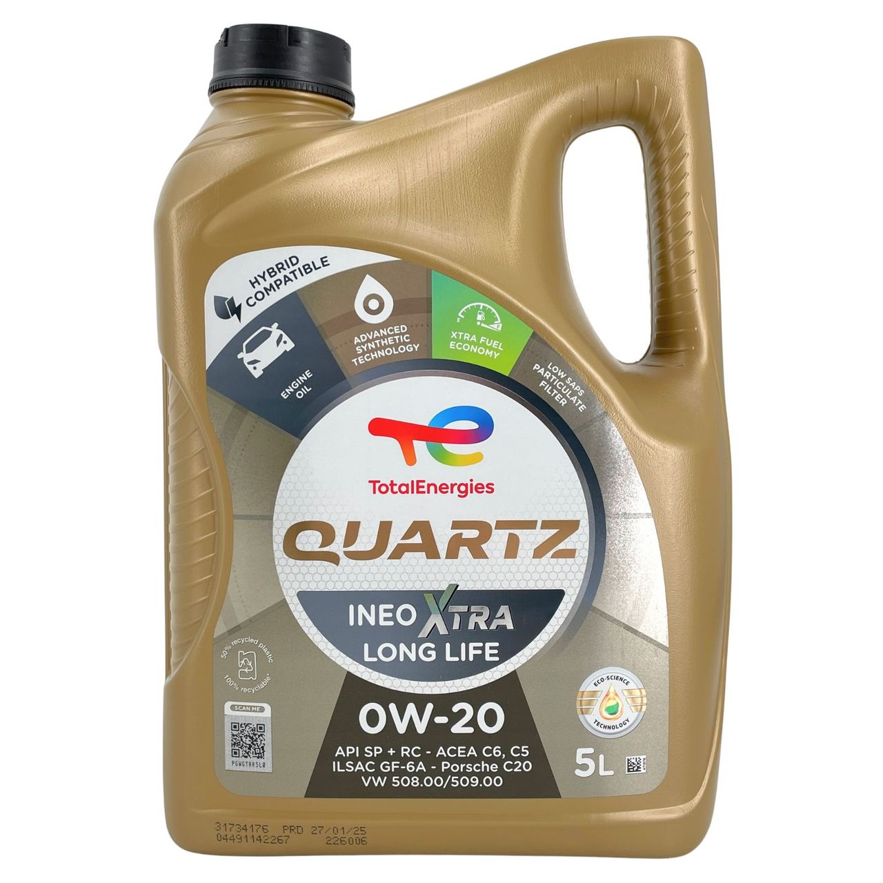 Total Quartz Ineo Xtra Longlife 0W-20 5 Liter