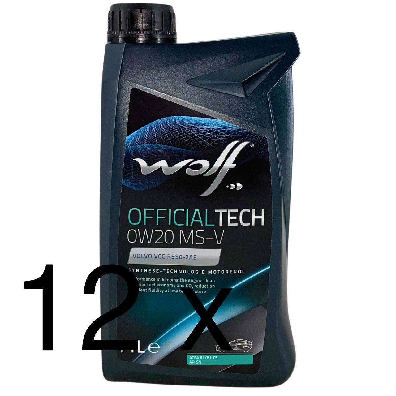 Wolf OfficialTech 0W-20 MS-V 12x1 Liter