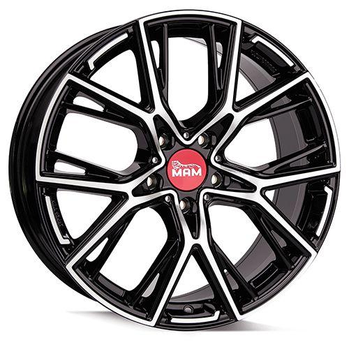 MAM WHEELS MAM B4 black front polished 8.5Jx19 5x114.3 ET40