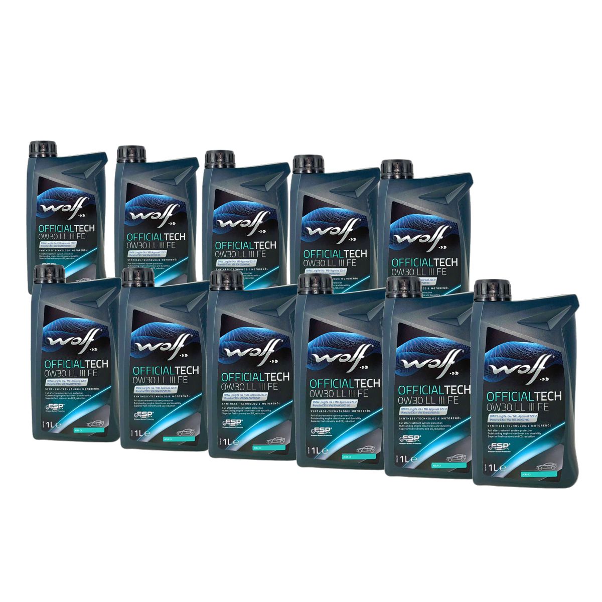 Wolf OfficialTech 0W-30 LL III FE 11x1 Liter
