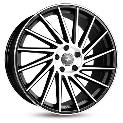 KESKIN WHEELS KT17 HURRICANE matt black front polish 10.0Jx22 5x130 ET50
