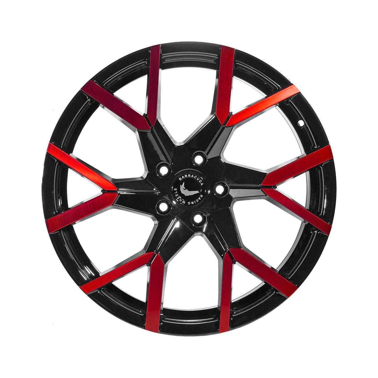 BARRACUDA TZUNAMEE EVO black gloss flashred 8.5Jx19 5x108 ET40