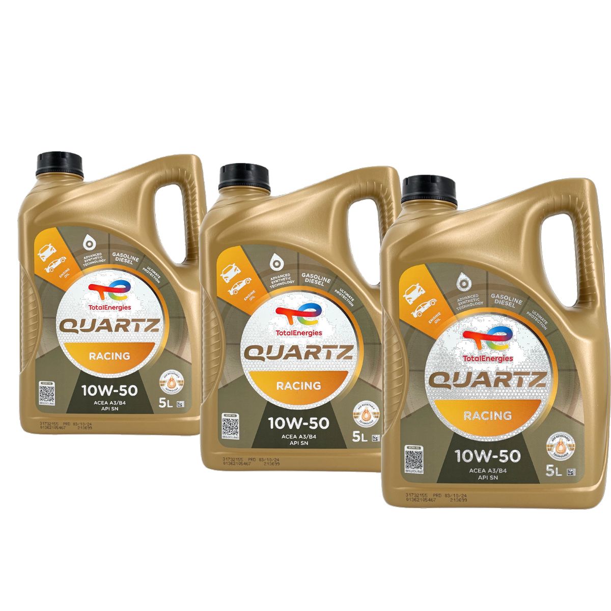 Total Quartz Racing 10W-50 3x5 Liter