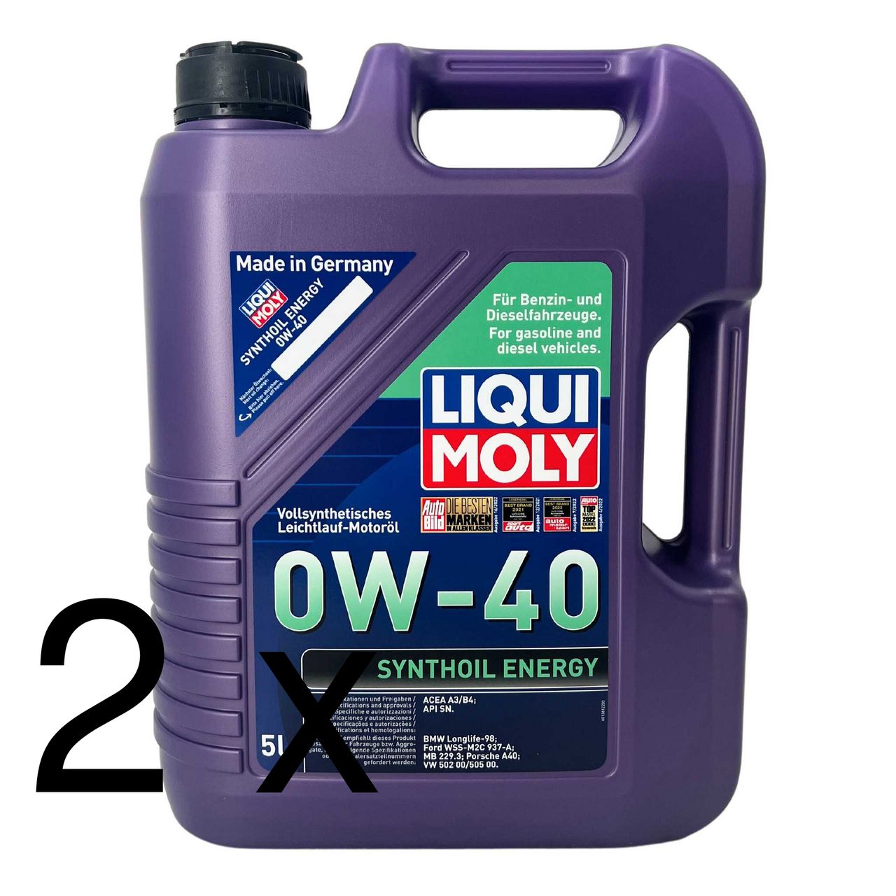 Liqui Moly Synthoil Energy 0W-40 2x5 Liter Liqui Moly Synthoil Energy 0W-40 2x5 Liter