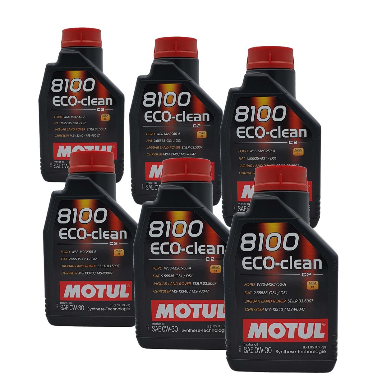 Motul 8100 Eco-clean 0W-30 6x1 Liter