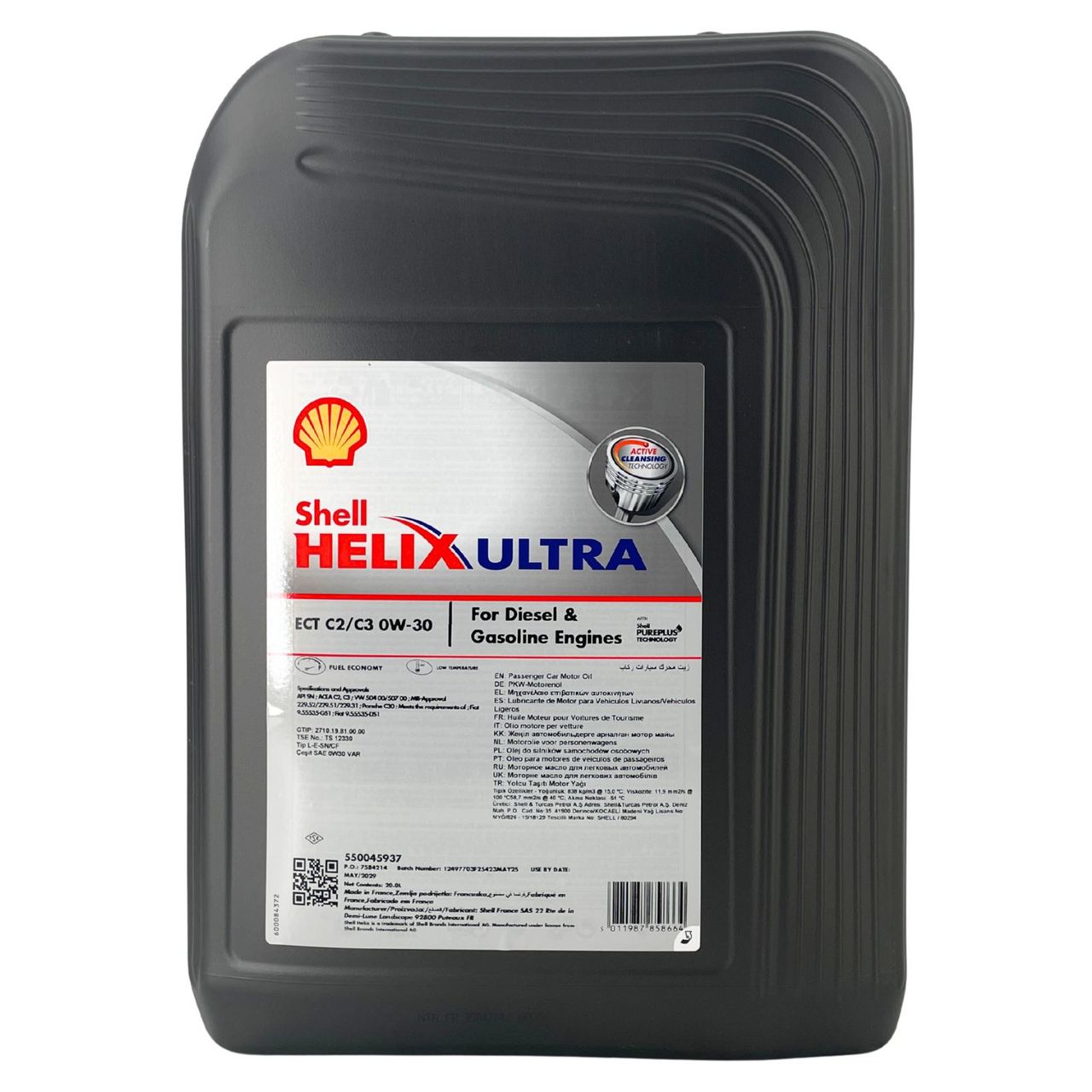 Shell Helix Ultra ECT C2 C3 0W-30 20 Liter