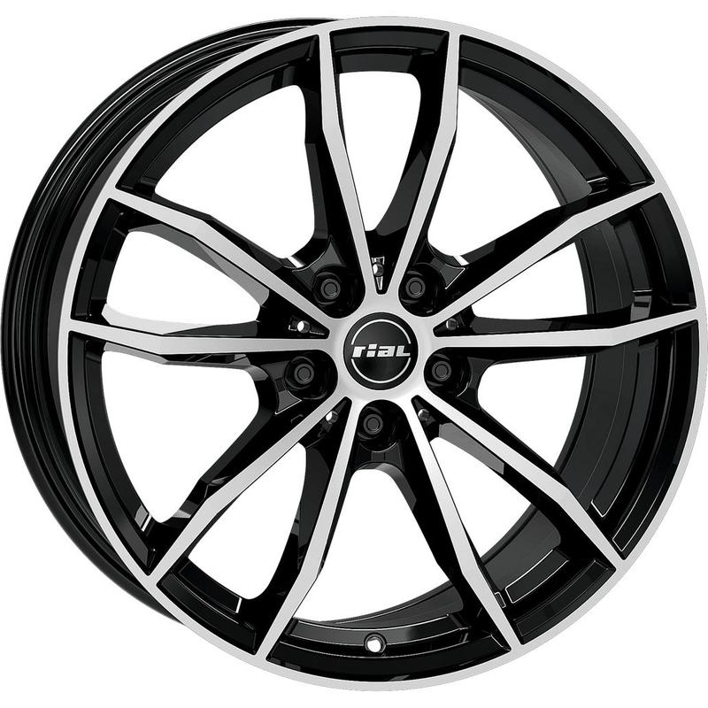 RIAL X12 diamond black front polished 8.0Jx18 5x112 ET15