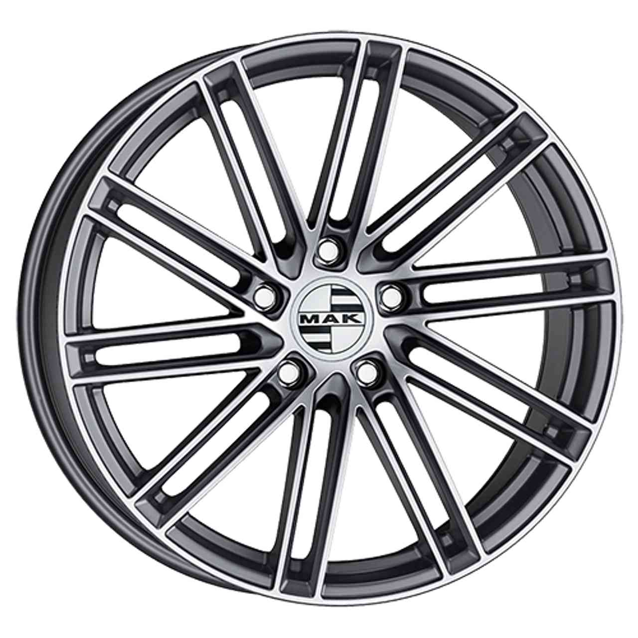 MAK LEIPZIG gun metal mirror face 10.0Jx22 5x130 ET48