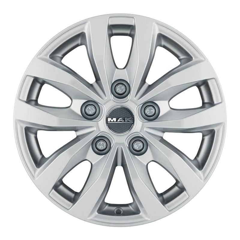 MAK LOAD 5-3 silber 6.5Jx16 5x160 ET60