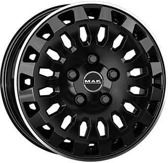 MAK OVERLAND gloss black mirror ring 7.0Jx17 5x118 ET62