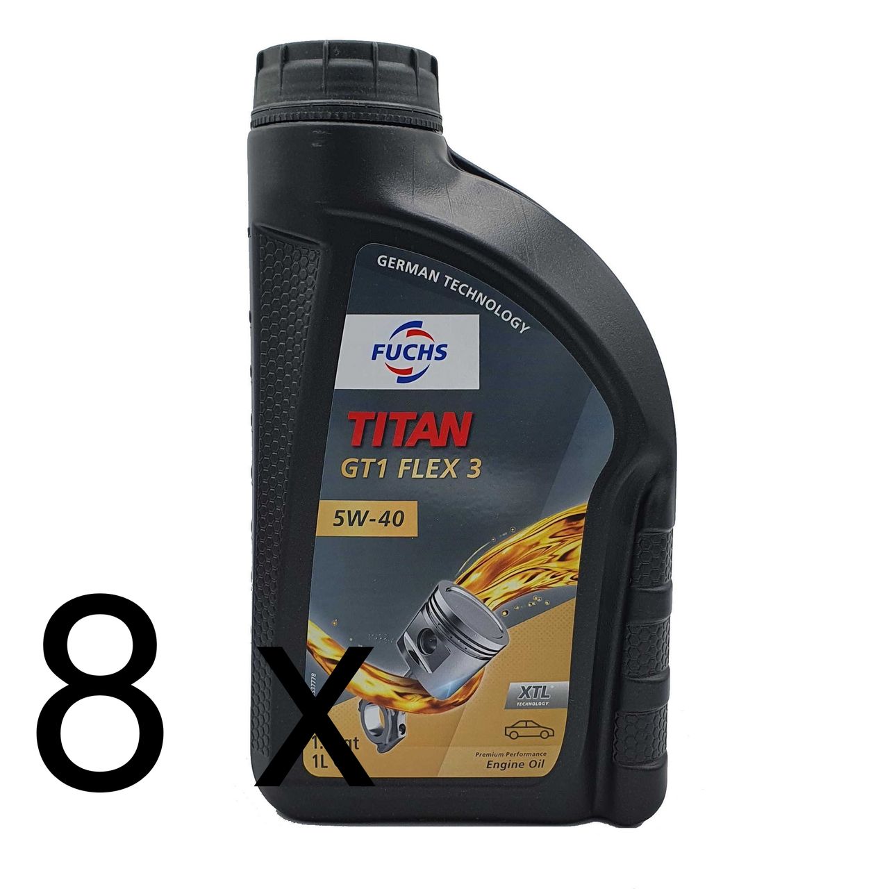 Fuchs Titan GT1 Flex 3 5W-40 8x1 Liter Fuchs Titan GT1 Flex 3 5W-40 8x1 Liter