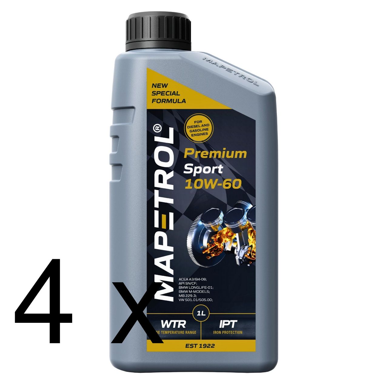 Mapetrol Premium Sport 10W-60 4x1 Liter