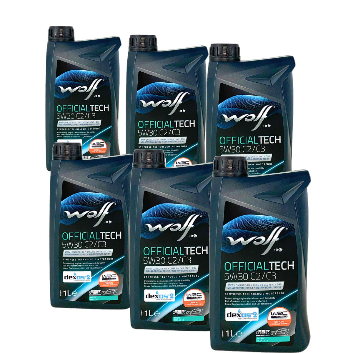 Wolf OfficialTech 5W-30 C2/C3 6x1 Liter