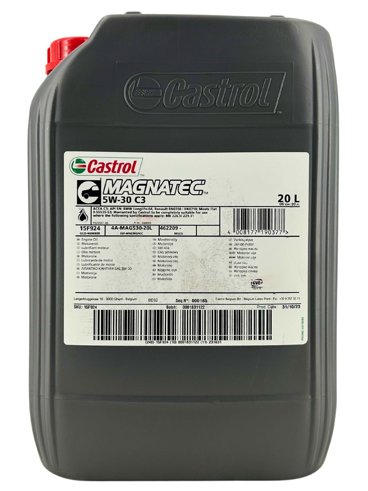 Castrol Magnatec 5W-30 C3 20 Liter Castrol Magnatec 5W-30 C3 20 Liter