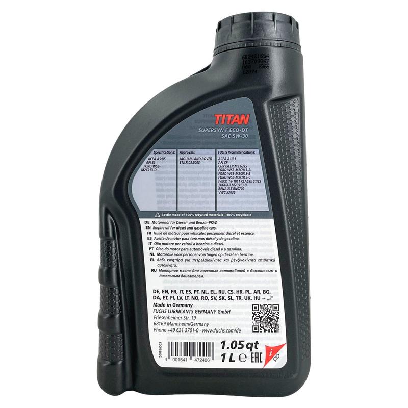 Fuchs Titan Supersyn F Eco-DT 5W-30 1 Liter