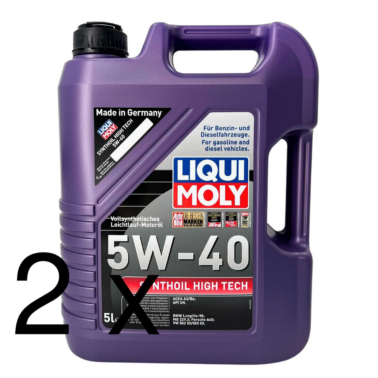 Liqui Moly Synthoil High Tech 5W-40 2x5 Liter Liqui Moly Synthoil High Tech 5W-40 2x5 Liter