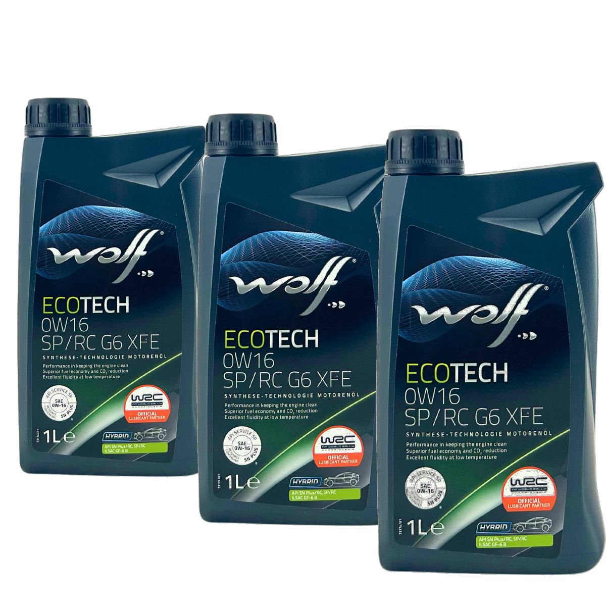 Wolf EcoTech 0W-16 SP/RC G6 XFE 3x1 Liter