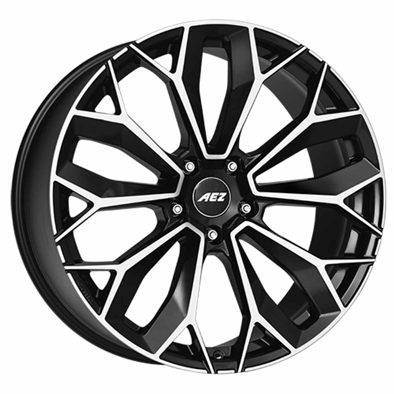 AEZ LEIPZIG DARK black/polished front 9.5Jx22 5x120 ET49