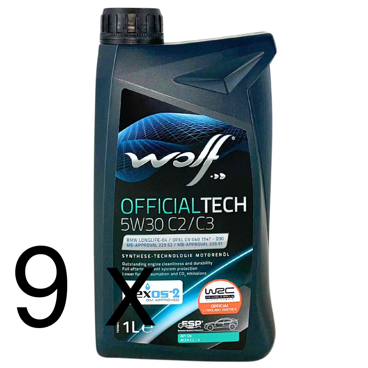 Wolf OfficialTech 5W-30 C2/C3 9x1 Liter