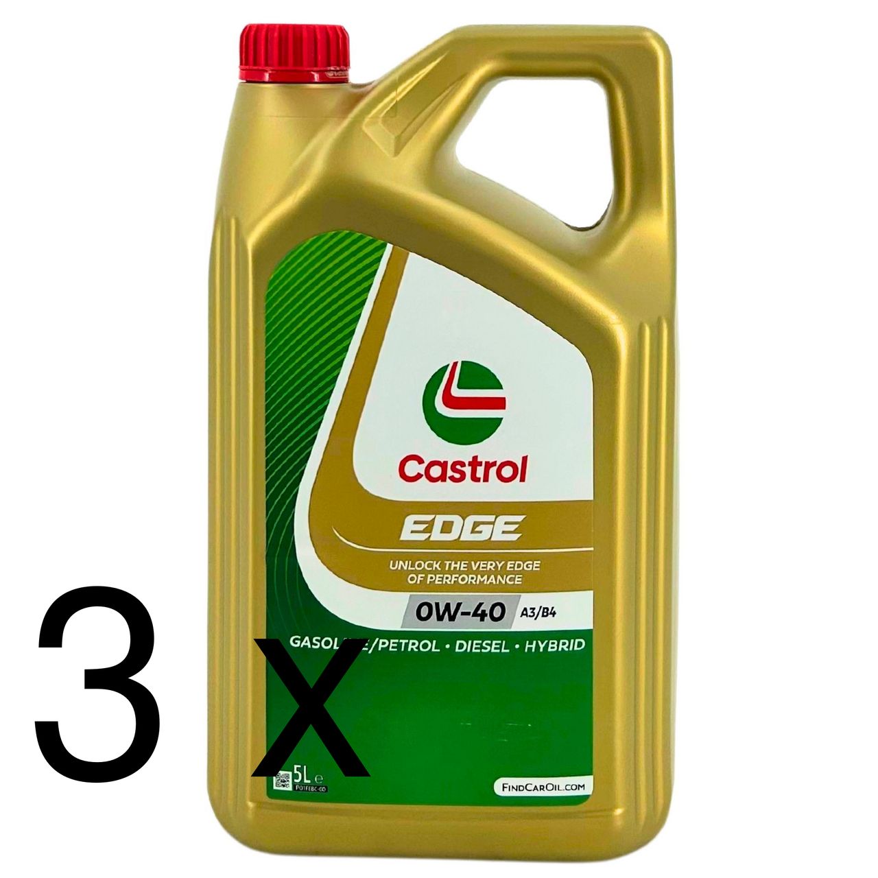 Castrol Edge 0W-40 A3/B4 3x5 Liter Castrol Edge 0W-40 A3/B4 3x5 Liter