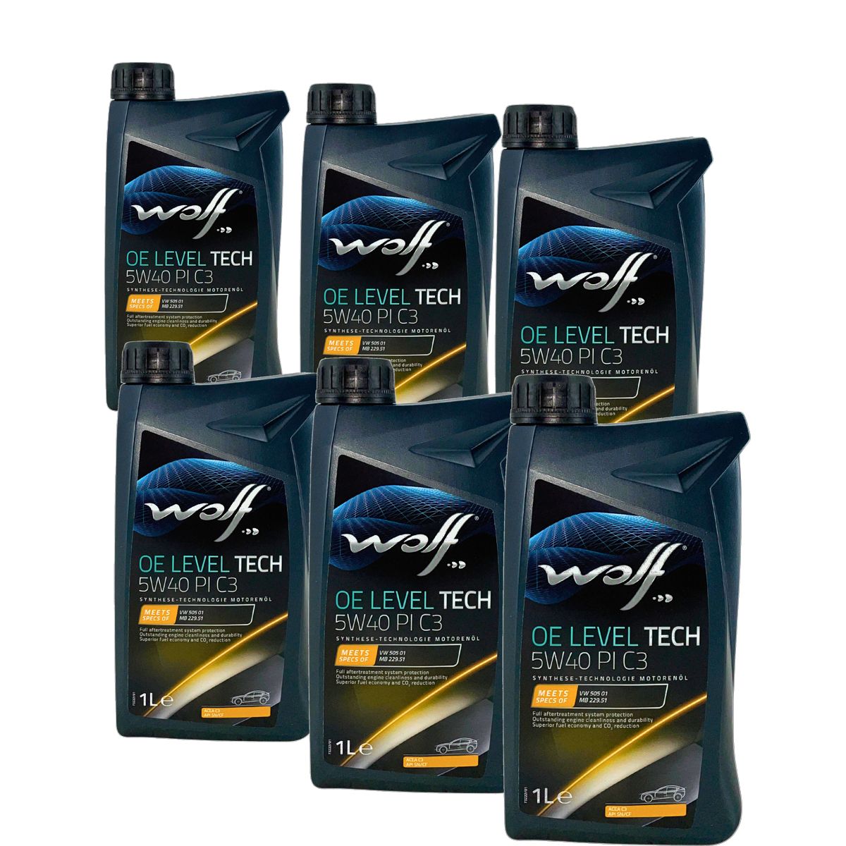 Wolf OE LevelTech 5W-40 PI C3 6x1 Liter