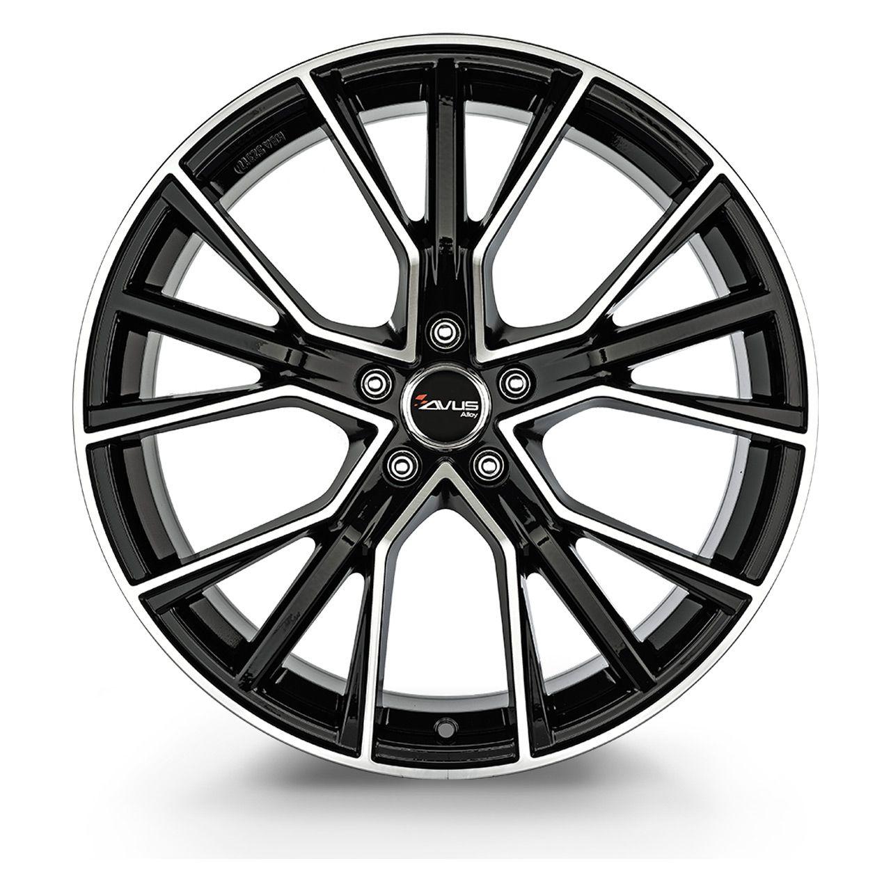 AVUS RACING AF18 black polished 8.0Jx18 5x112 ET40