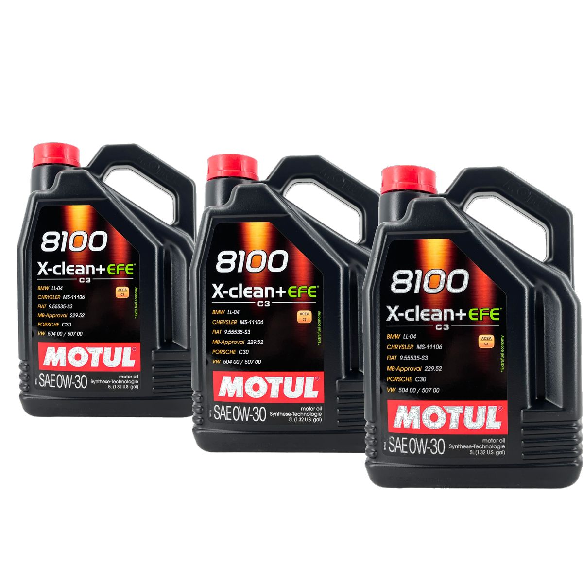 Motul 8100 X-Clean + EFE 0W-30 3x5 Liter