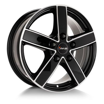 AVUS RACING AC-V51 black polished 7.5Jx18 5x118 ET45