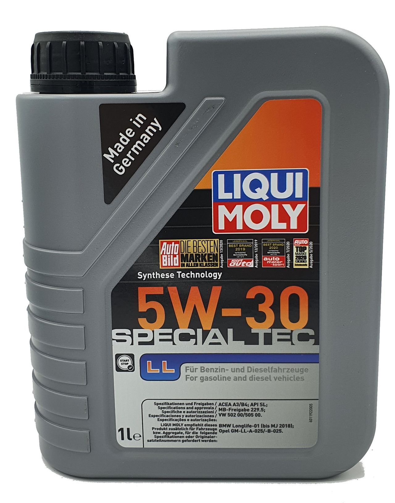 Liqui Moly Special Tec LL 5W-30 1 Liter Liqui Moly Special Tec LL 5W-30 1 Liter