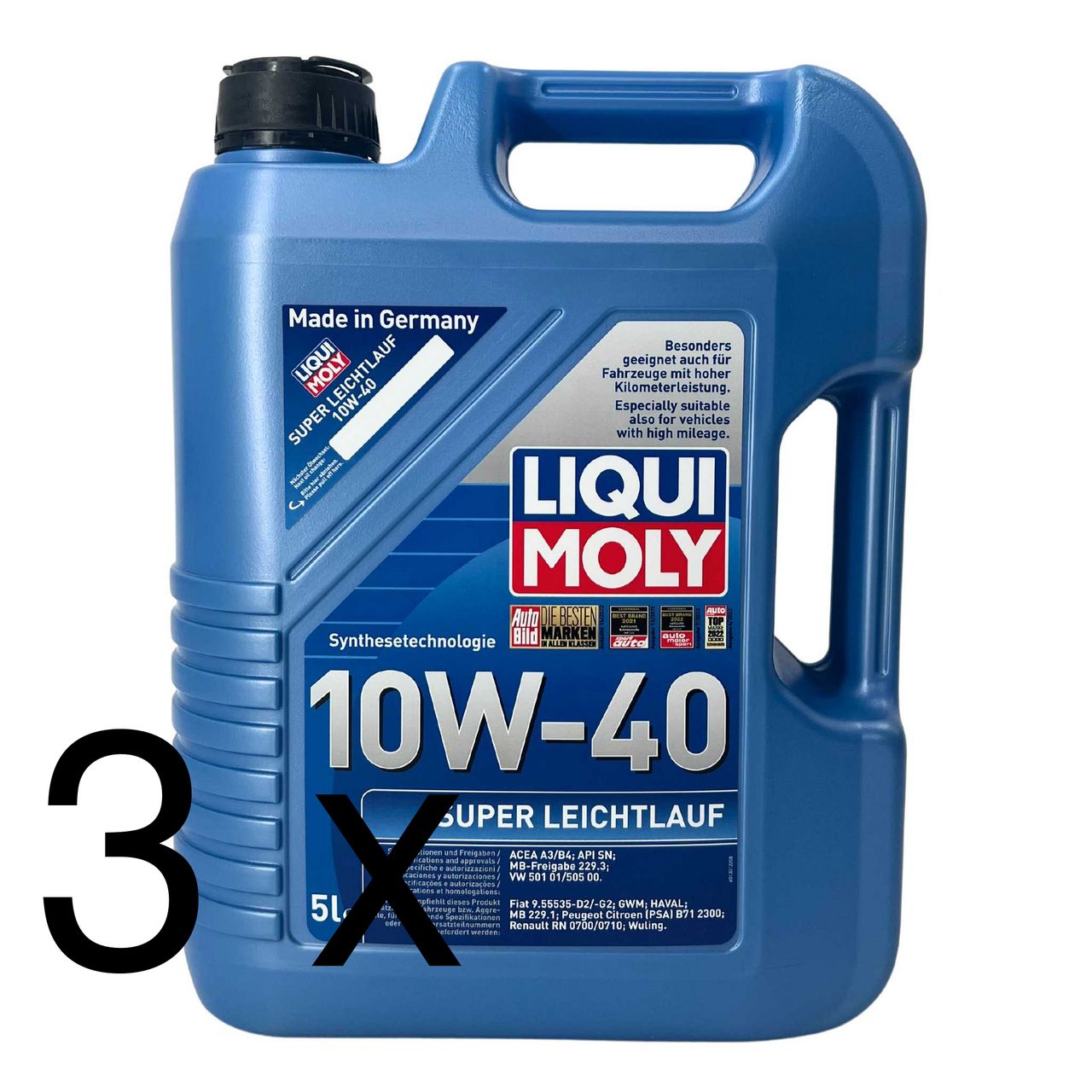 Liqui Moly Super Leichtlauf 10W-40 3x5 Liter Liqui Moly Super Leichtlauf 10W-40 3x5 Liter