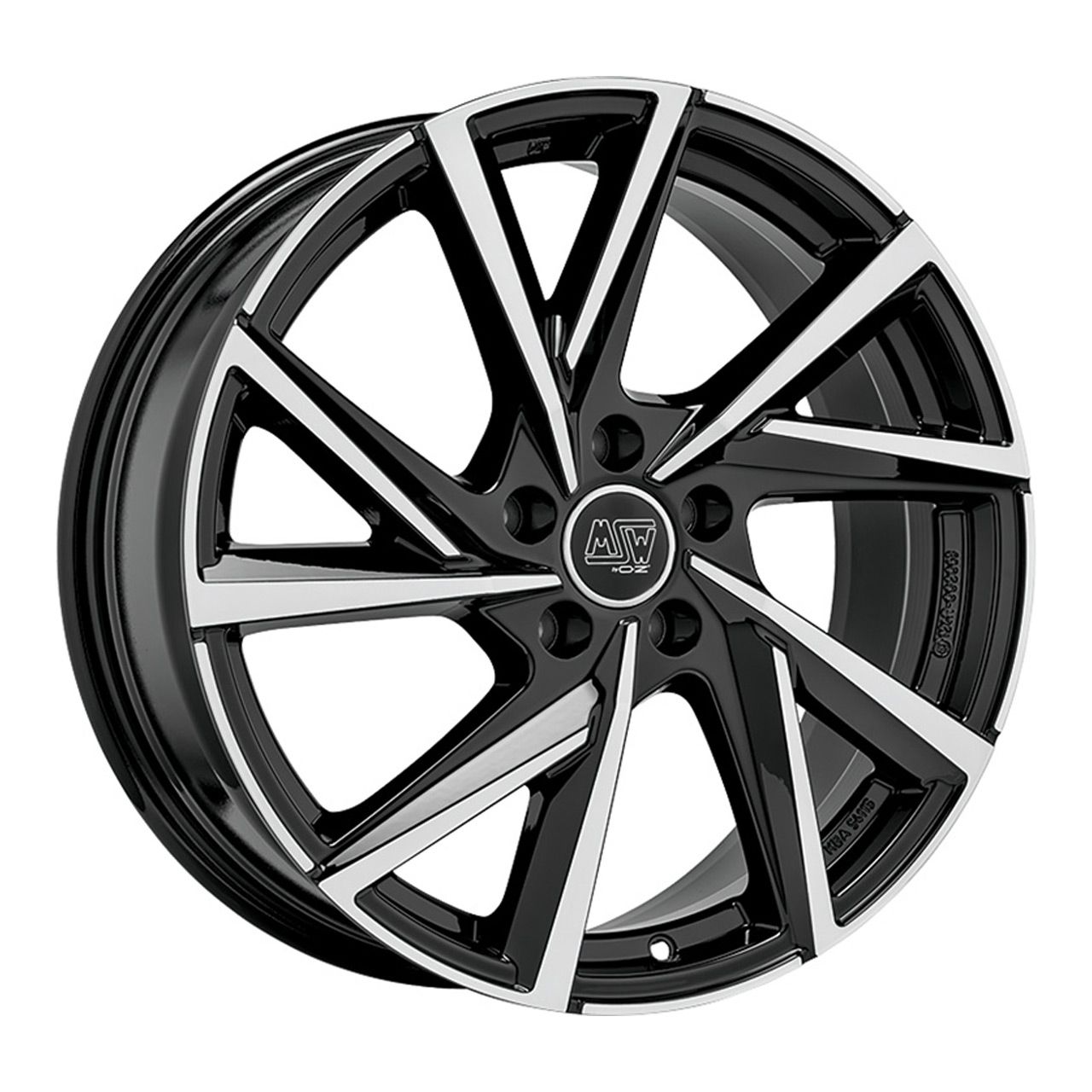 MSW (OZ) MSW 80/5 gloss black full polished 6.5Jx16 5x112 ET46